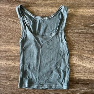 Skims Cotton Rib Tank, Size Medium, Kyanite